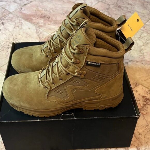 NEW 5.11 Tactical Men's A/T Elite 6" Goretex Cayote 389 Boots - US 11 - Picture 2 of 7